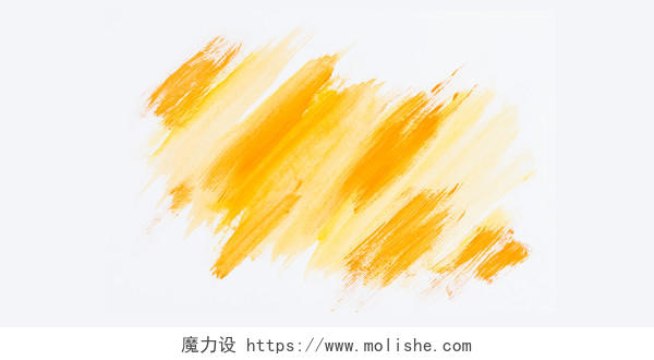黄色背景彩色笔刷涂料涂鸦黄色橙色背景图